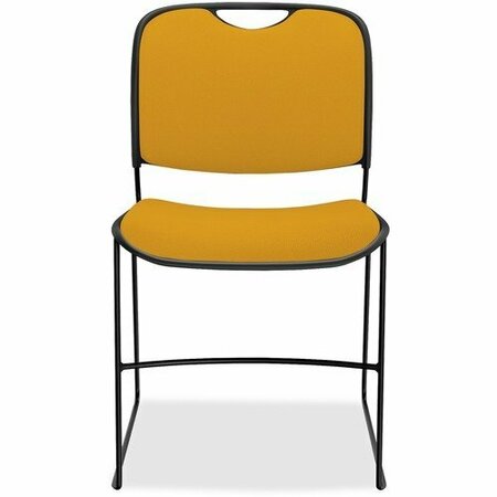 UNITED CHAIR CO Chair, Armless, Fabric, 17-1/2inx22-1/2inx31in, BK/Zest, 2PK UNCFE3FS03QA07